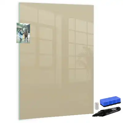 Magnetic dry erase board beige