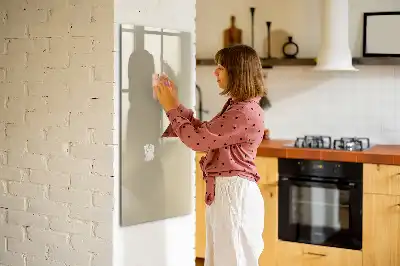 Magnetic dry erase board beige