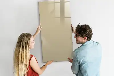 Magnetic dry erase board beige