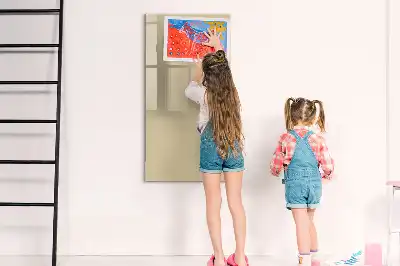 Magnetic dry erase board beige