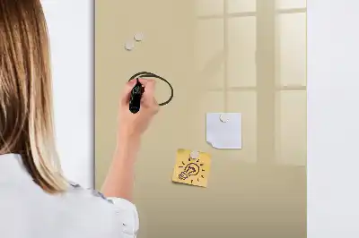 Magnetic dry erase board beige
