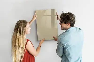 Magnetic dry erase board beige