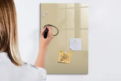 Magnetic dry erase board beige