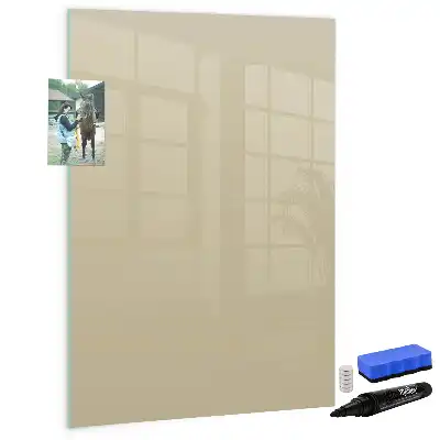 Magnetic dry erase board beige