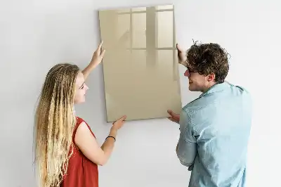Magnetic dry erase board beige