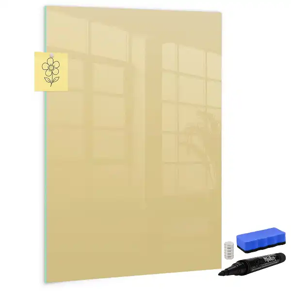Magnetic writing board in cream