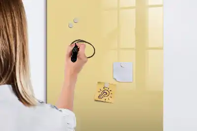 Magnetic writing board in cream