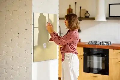 Magnetic writing board in cream