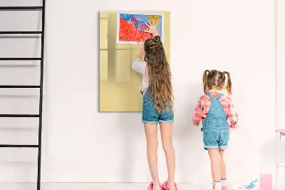 Magnetic writing board in cream
