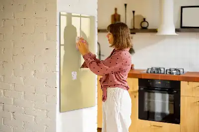Magnetic writing board in cream