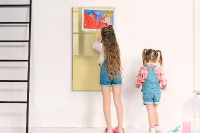 Magnetic writing board in cream