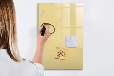 Magnetic writing board in cream