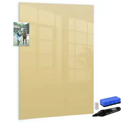 Magnetic writing board in cream