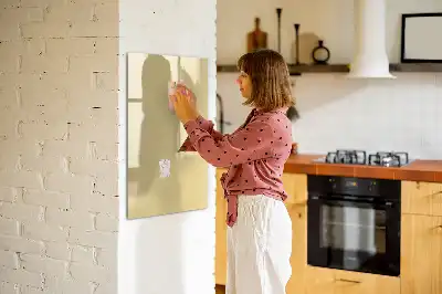 Magnetic writing board in cream