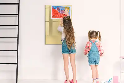 Magnetic writing board in cream