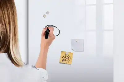 Magnetic dry erase board off-white