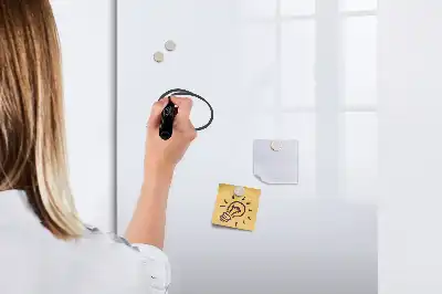 Magnetic dry erase board off-white