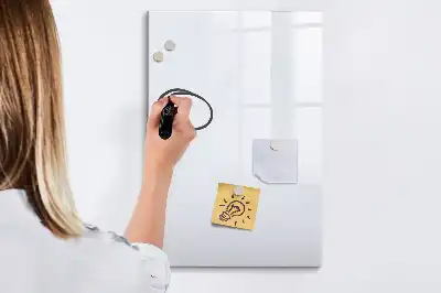 Magnetic dry erase board off-white