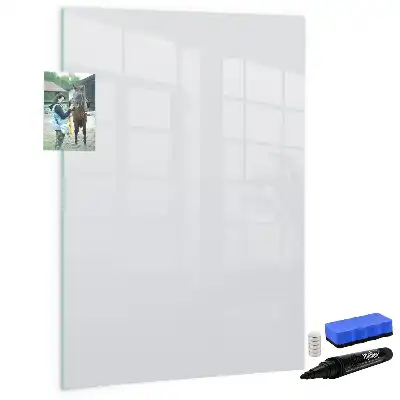 Magnetic dry erase board off-white