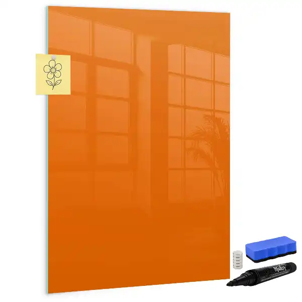 Magnetic writing board orange