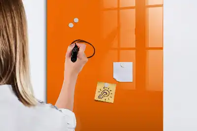 Magnetic writing board orange