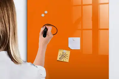 Magnetic writing board orange
