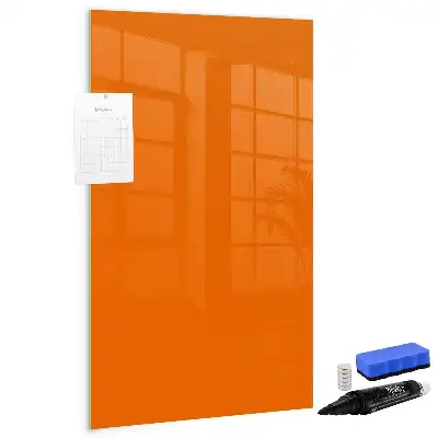 Magnetic writing board orange