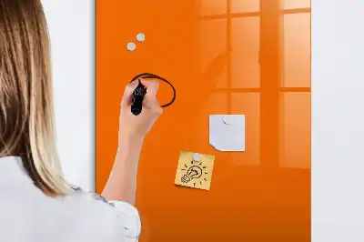 Magnetic writing board orange