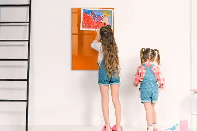 Magnetic writing board orange