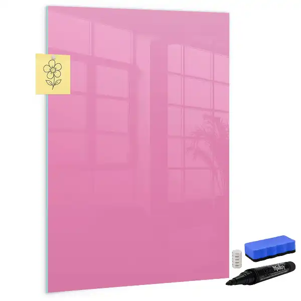 Magnetic dry erase board pink