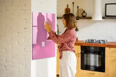 Magnetic dry erase board pink