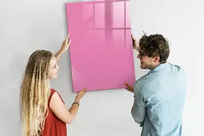 Magnetic dry erase board pink
