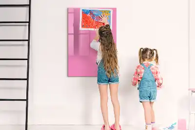 Magnetic dry erase board pink