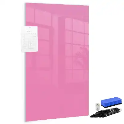 Magnetic dry erase board pink