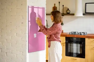 Magnetic dry erase board pink