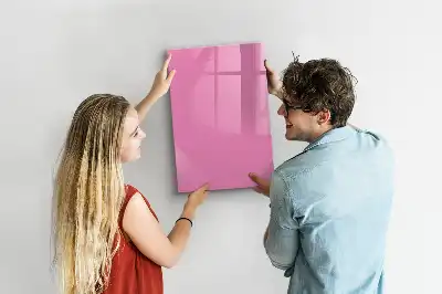 Magnetic dry erase board pink