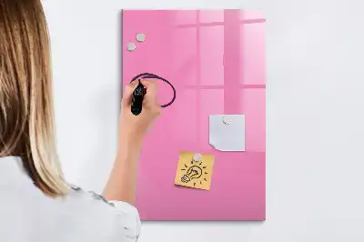 Magnetic dry erase board pink