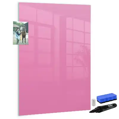 Magnetic dry erase board pink