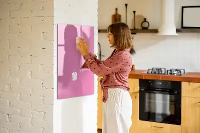 Magnetic dry erase board pink