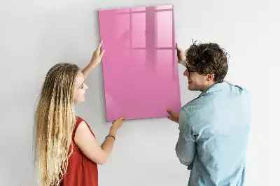 Magnetic dry erase board pink