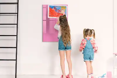 Magnetic dry erase board pink