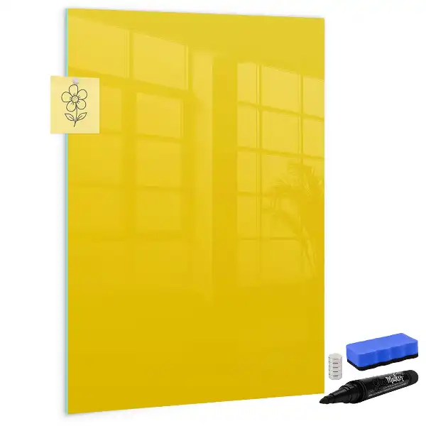 Magnetic writing board light yellow