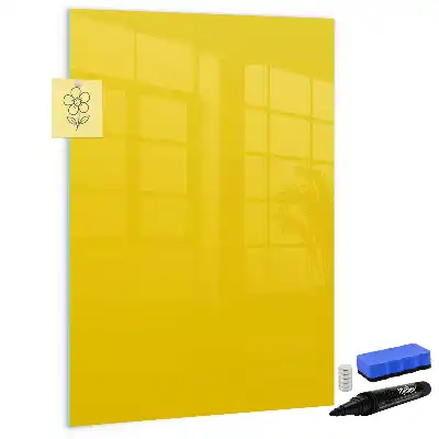 Magnetic writing board light yellow