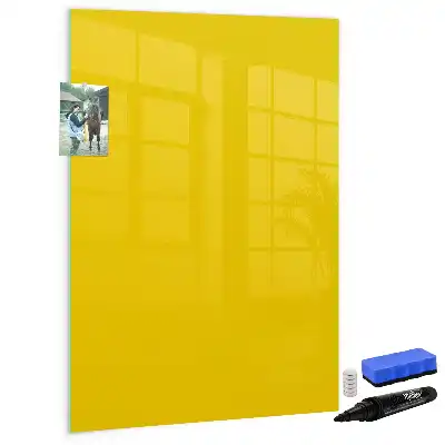Magnetic writing board light yellow