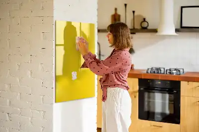 Magnetic writing board light yellow