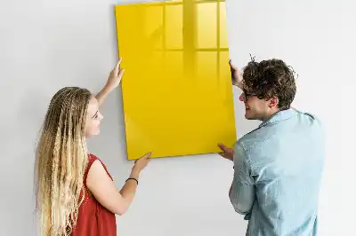 Magnetic writing board light yellow