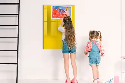 Magnetic writing board light yellow