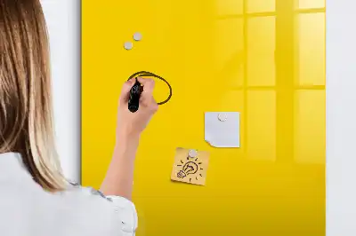 Magnetic writing board light yellow