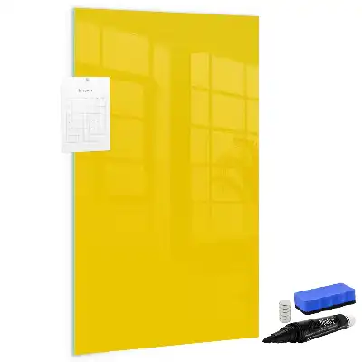 Magnetic writing board light yellow