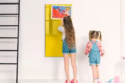Magnetic writing board light yellow